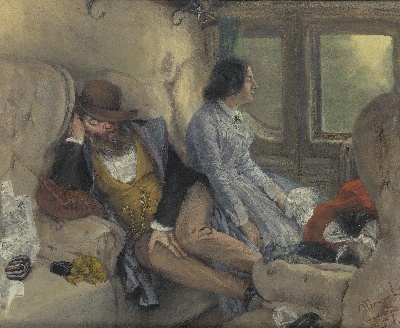 门采尔油画作品的油画作品-Adolph_Menzel_NC022
