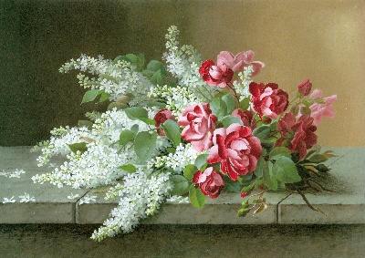 古典花卉 (8)的油画作品-006#MH007-150