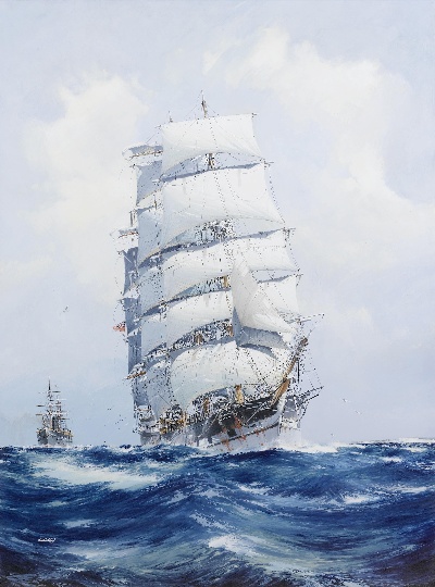 19世纪航海主题高清图集3的油画作品-3007航海38 (03)