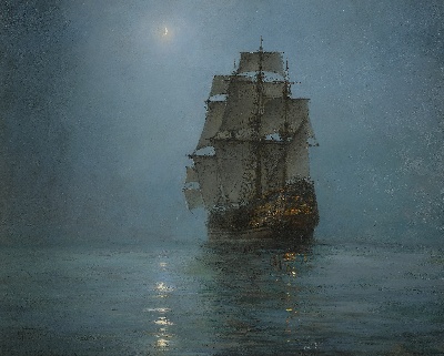 19世纪航海主题高清图集3的油画作品-3007航海38 (08)