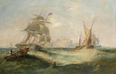 19世纪航海主题高清图集8的油画作品-3007航海new (97)