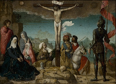 西班牙普拉多美术馆宏观巨作大图的油画作品-Flades, Juan de - Crucifixion