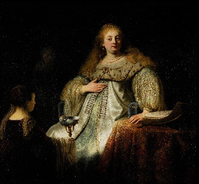 西班牙普拉多美术馆宏观巨作大图的油画作品-Rembrandt Harmensz, van Rijn - Artemis