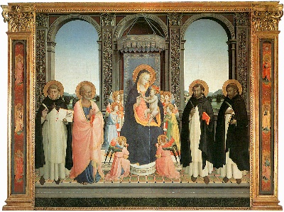 安吉利科作品的油画作品-Angelico,_pala_di_fiesole,_full