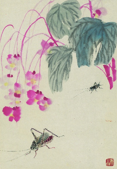 历代国画.源文件.册页20开单本的国画作品-齐白石拍照册页20开-06