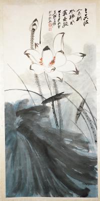 国画.近现代的国画作品-荷花1 拷贝 (2)