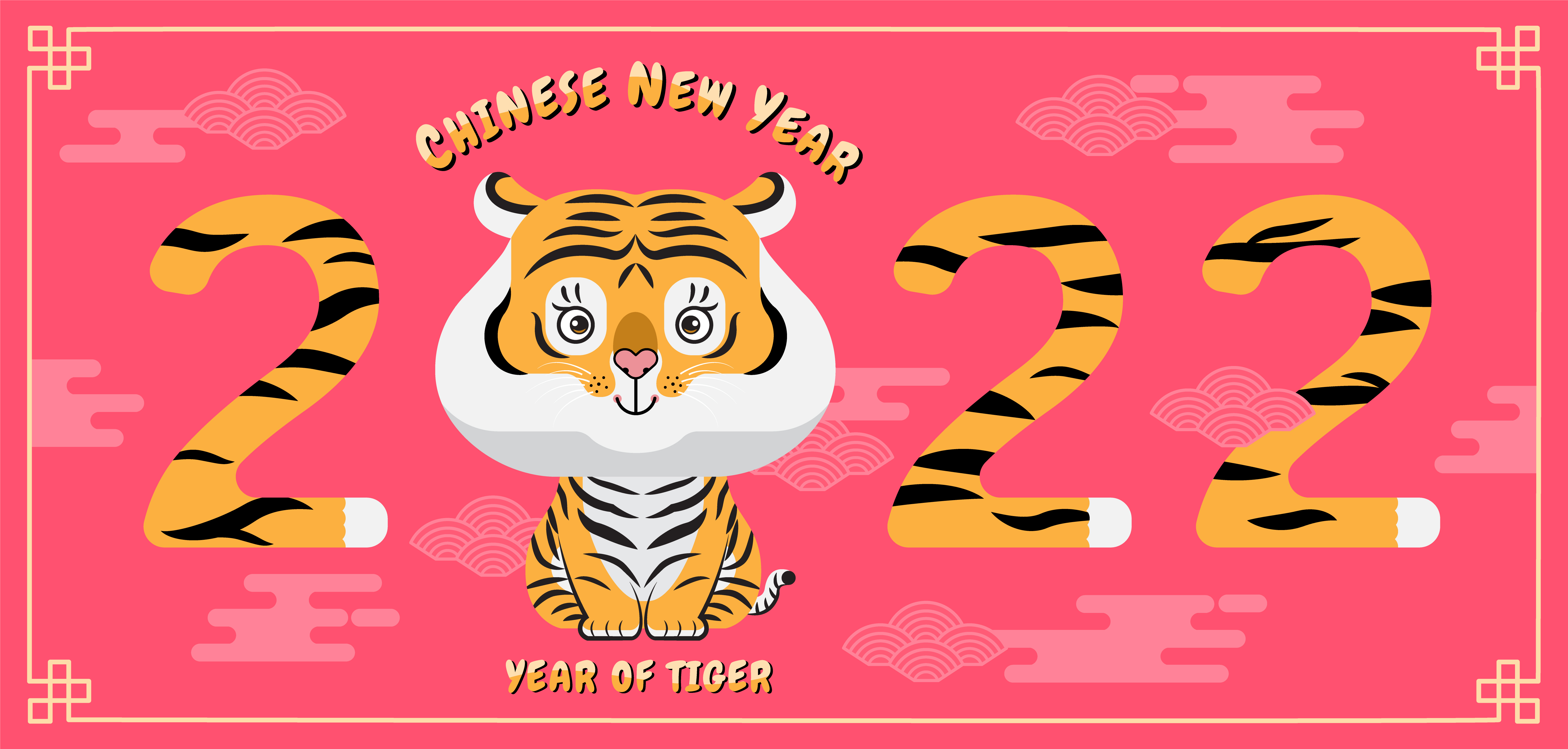 海报虎年贺岁图的PSD模板-虎年 10