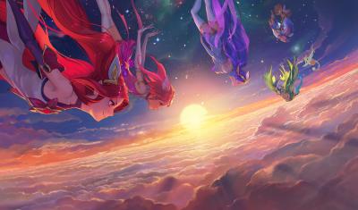 英雄联盟.宣传图GroupSplashes的作品-GroupSplashes_StarGuardian