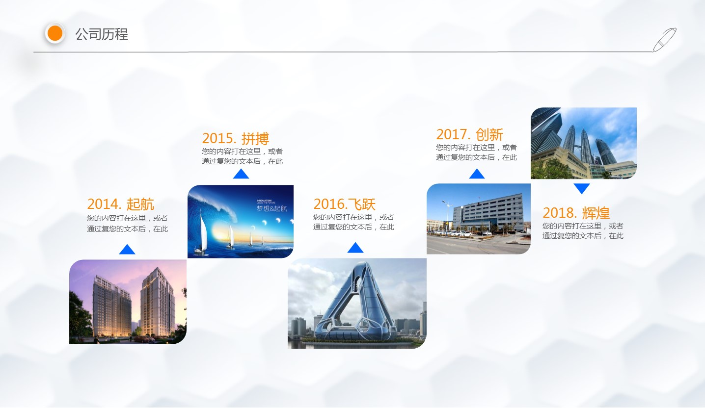商务.工作总结4工作汇报 年终总结——50的PPT模板-5/45