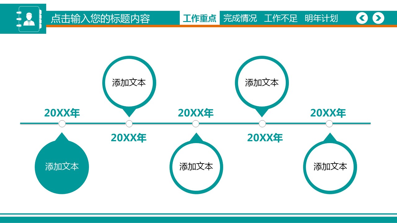 商务.工作总结4工作汇报 年终总结——58的PPT模板-8/40