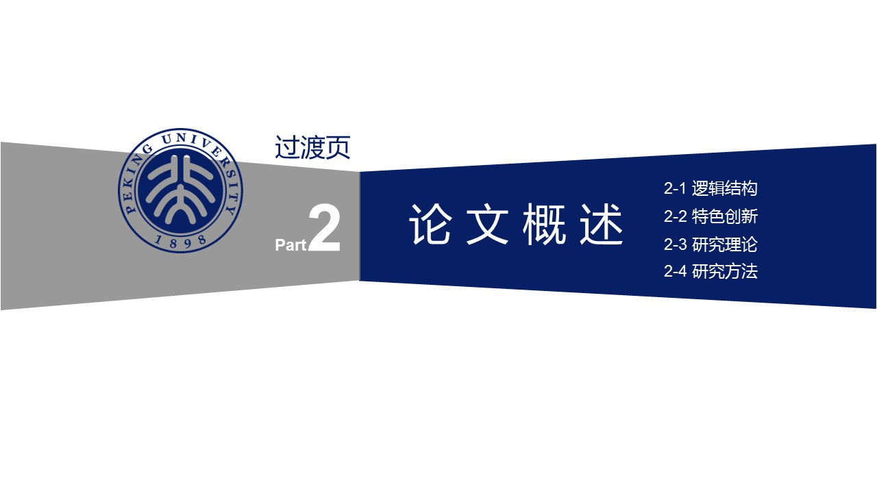 商务.论文答辩北大环境工程毕业答辩底部有50校徽——图文的PPT模板-7/40