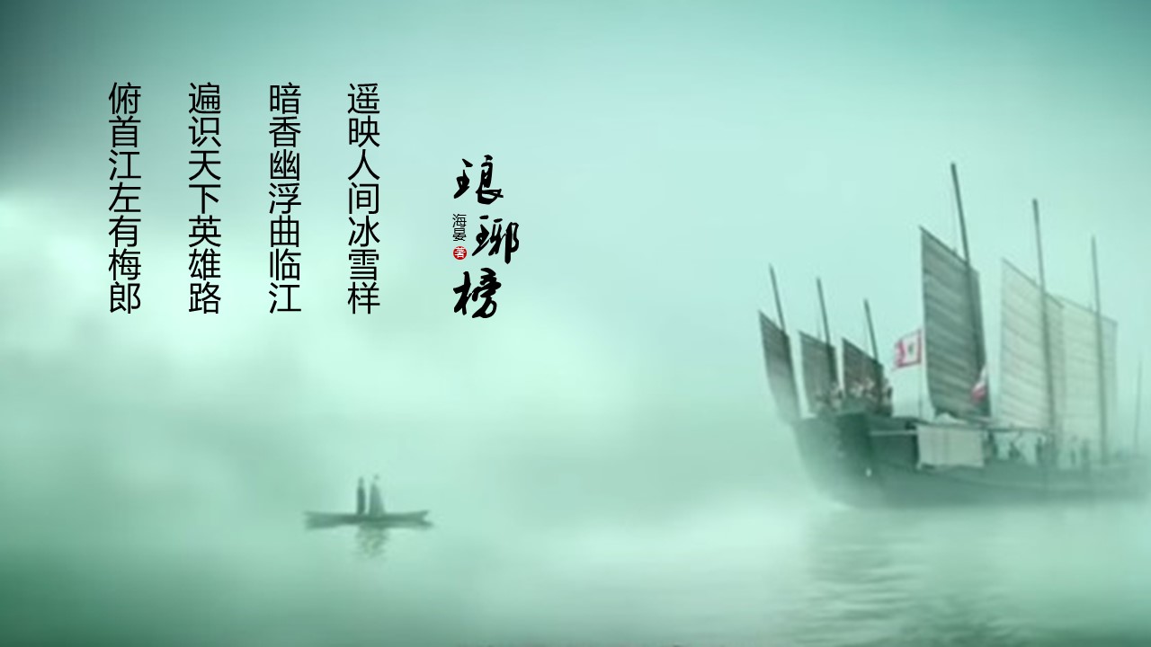 详情描述用 中国风更新版模板.115 琅琊榜中国风汇报模板的PPT模板-1/20