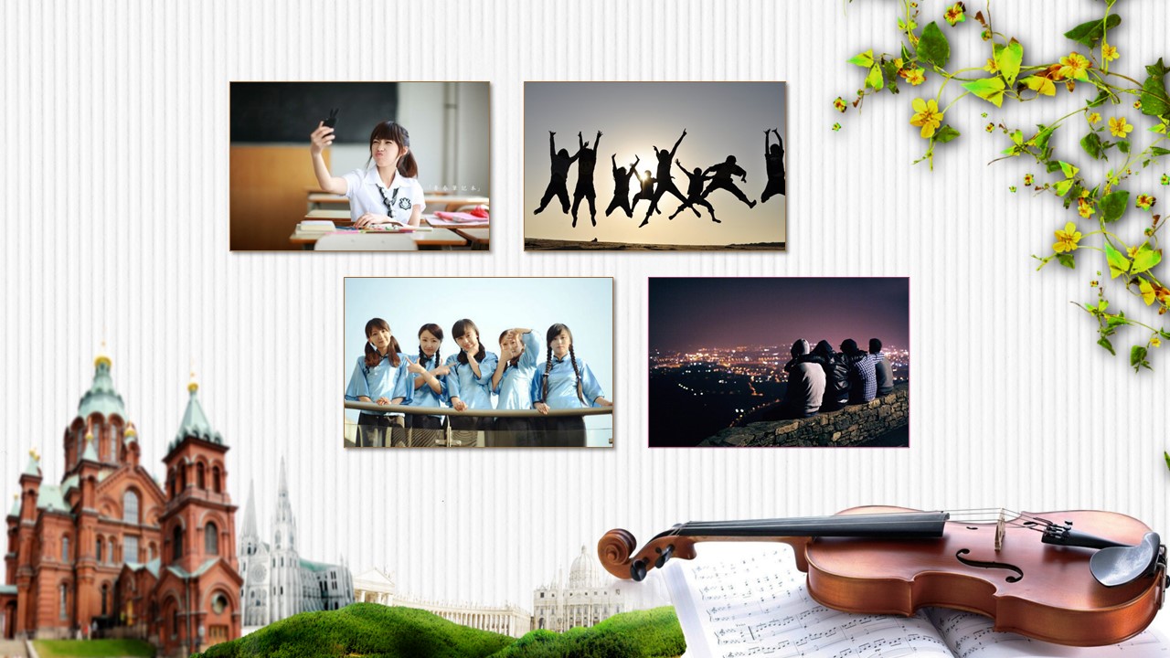 同学会.03-毕业季相册PPT模板.青春毕业季模板47款（一）.A 17的PPT模板-8/21