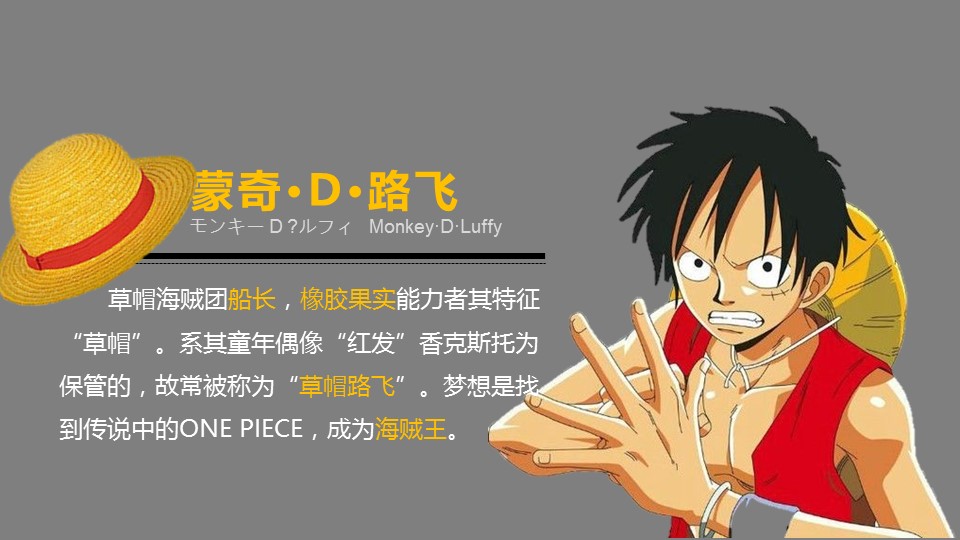 卡通儿童.静态.46.海贼王主要人物介绍PPT的PPT模板-2/16