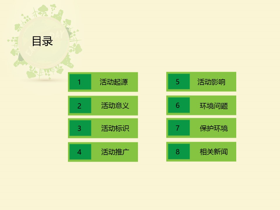 卡通儿童.静态.84.世界地球日（World Earth Day）爱地球护环境ppt模板的PPT模板-3/15