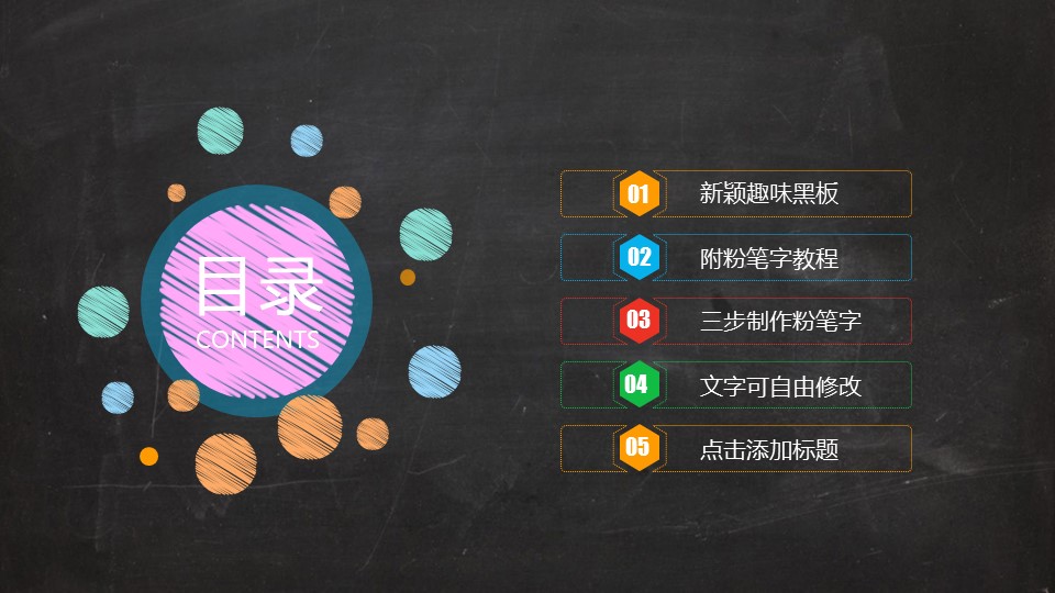 其他.黑板风格 42的PPT模板-2/36