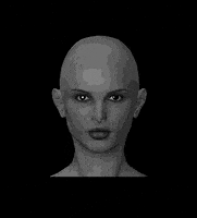 女人的gif-girl glitch GIF