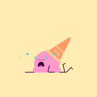 悲伤GIF的gif-sad ice cream GIF by Robin Davey