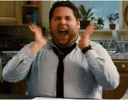 开心GIF的gif-Happy Jonah Hill GIF