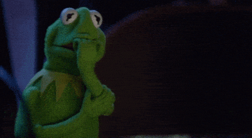 惊吓的gif-Kermit The Frog Reaction GIF
