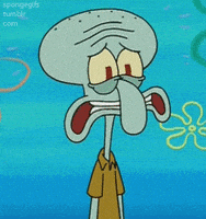 紧张的gif-nervous spongebob squarepants GIF