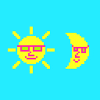 好玩的gif-sun moon GIF by Amy Ciavolino