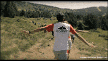 好玩的gif-fun running GIF