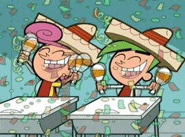 好玩的gif-happy fairly oddparents GIF