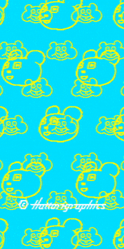 HattoriGraphics的gif的gif-アニマルヘッドかべがみ