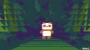HattoriGraphics的gif的gif-お菓子を投げつけるパンダのGIF