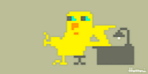 HattoriGraphics的gif的gif-聞きに徹するインコのGIF