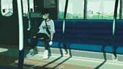 モトクロス斉藤的gif的gif-電車内
