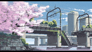 setamo的gif的gif-崩れた橋