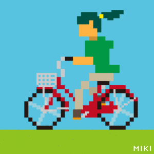 MIKI tgtg的gif的gif-bicycle