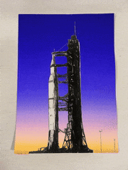 SULEBOX（シュールボックス）的gif的gif-APOLLO11 in Blue Moment