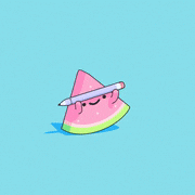 Miguel E.的gif的gif-Carrying a pencil is hard...for a watermelon