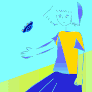 ないとう日和的gif的gif-落ちてきたUFO