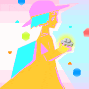 ないとう日和的gif的gif-友だちが出来たＵＦＯ