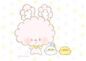 たじまちえこ的gif的gif-ふわっこあにまるず　「いいね！」