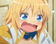 TVアニメ「叛逆性ミリオンアーサー」公式的gif的gif-【ステッカー】酷い！