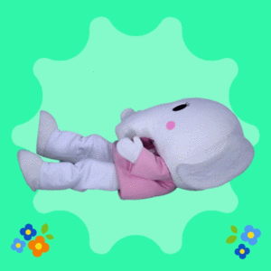 はなこ的gif的gif-ジタバタ