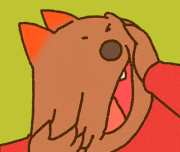 theGIFs 2016的gif的gif-優秀賞　uwabami「顔がかゆくてしょうがない！！」
