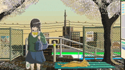 mae的gif的gif-春と帰り道 5:00 p.m.