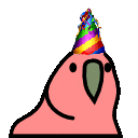 パーティーパロット【公式】的gif的gif-birthday party parrot