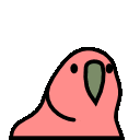 パーティーパロット【公式】的gif的gif-backwards parrot