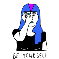 每日GIF(2020-07-29)的gif-Advice Be Yourself GIF by LookHUMAN