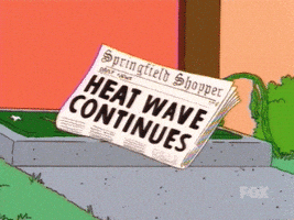 每日GIF(2020-07-30)的gif-The Simpsons Summer GIF