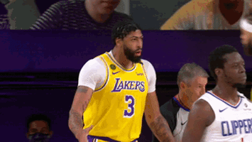 每日GIF(2020-08-01)的gif-High Five Los Angeles Lakers GIF by NBA