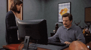每日GIF(2020-08-11)的gif-Parks And Recreation Reaction GIF