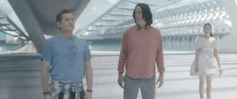 每日GIF(2020-08-18)的gif-Be Excellent Keanu Reeves GIF by Bill & Ted Face the Music